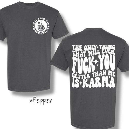 "Better Than Me" (White Ink) Front Print Only Graphic Short Sleeve