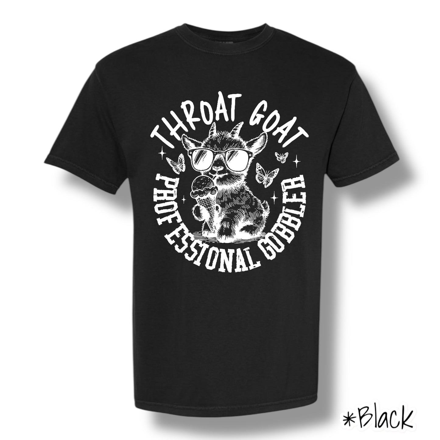 "Professional Gobbler" (White Ink) Front Print Only Short Sleeve