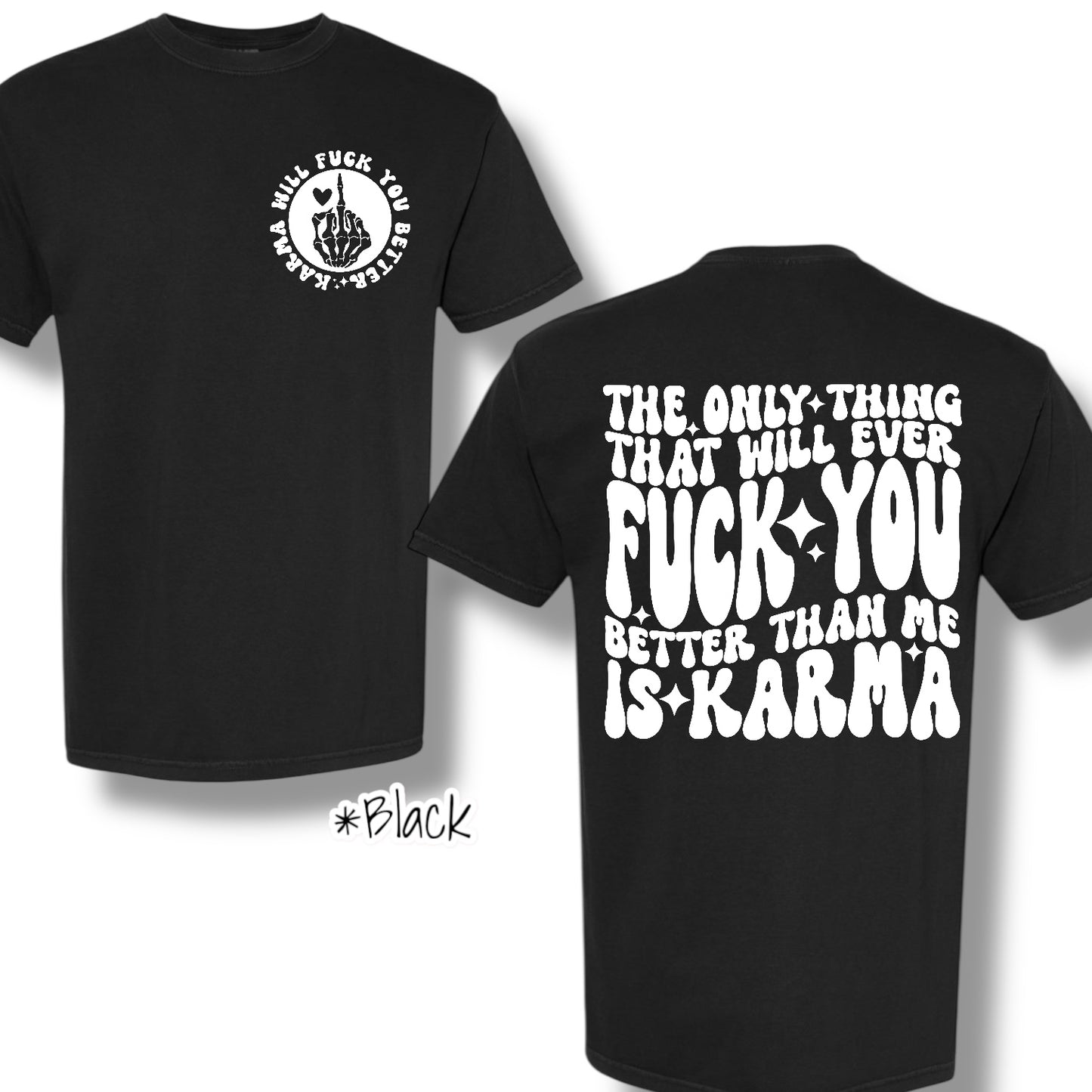 "Better Than Me" (White Ink) Front Print Only Graphic Short Sleeve