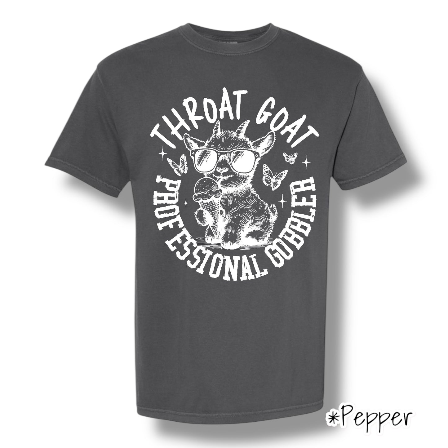 "Professional Gobbler" (White Ink) Front Print Only Short Sleeve
