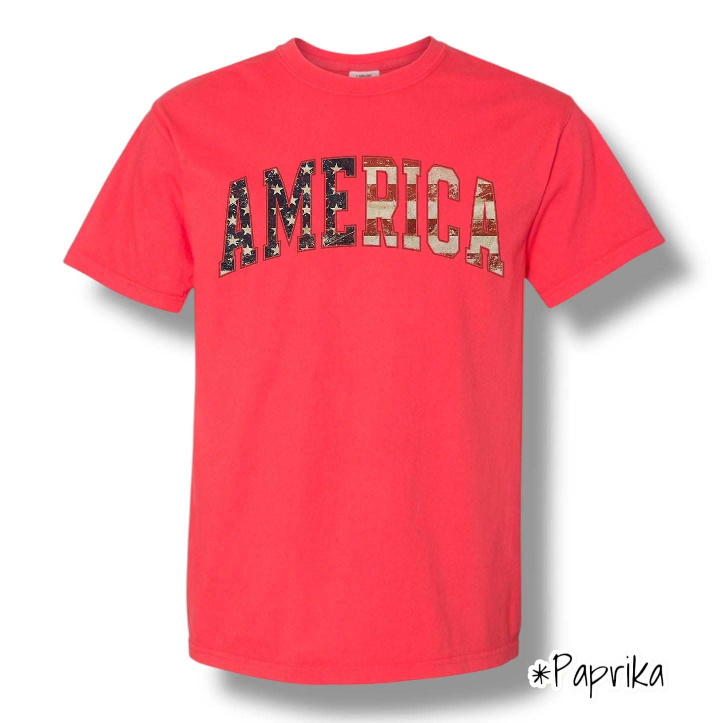 "America 2.0" Front Print Only Graphic Short Sleeve T Shirt