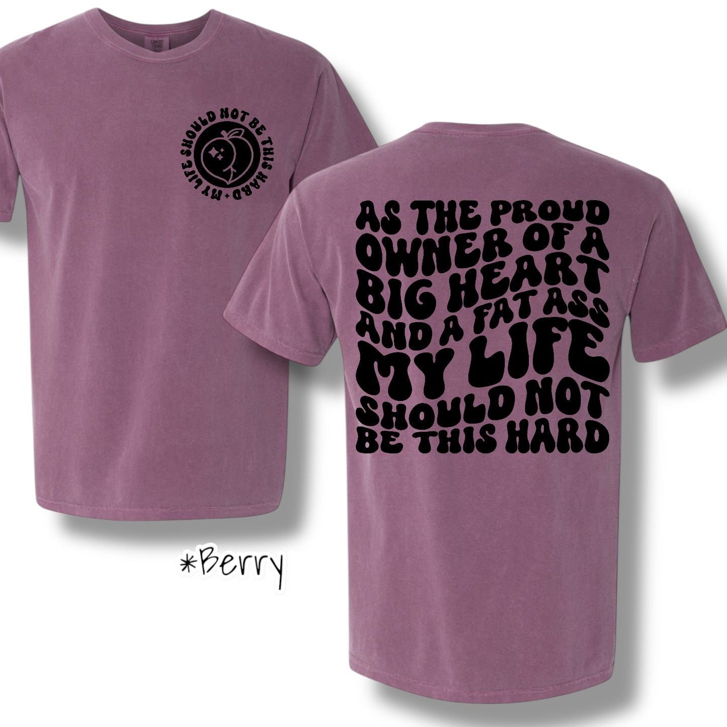 "Proud Owner" Pocket & Back Print Short Sleeve