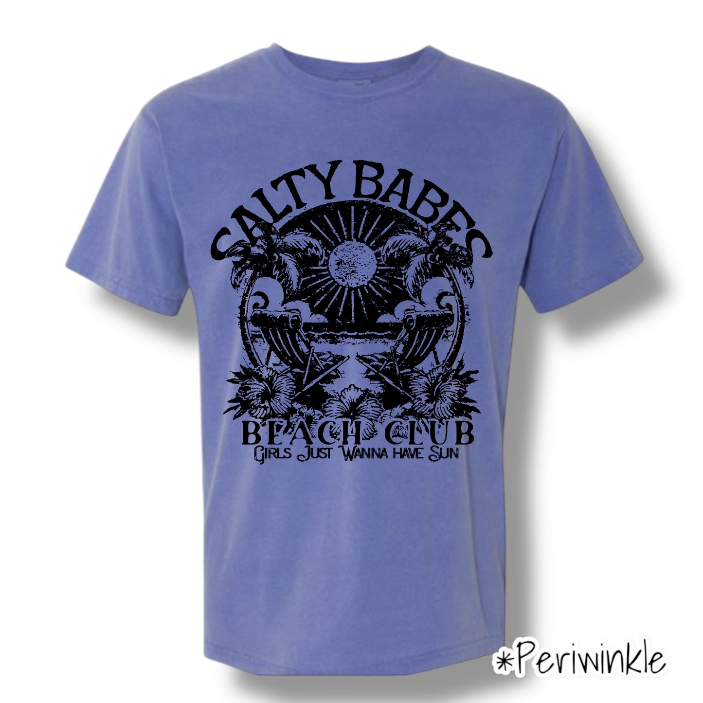 "Salty Babes" (Black Ink) Front Print Short Sleeve