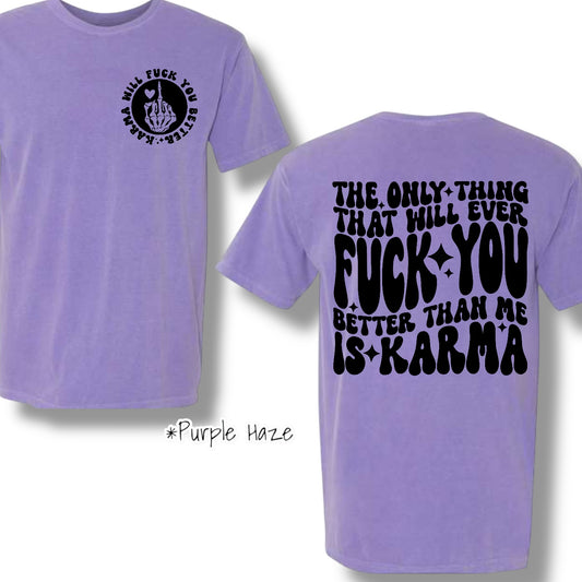 "Better Than Me" (Black Ink) Pocket and Back Print Graphic Short Sleeve