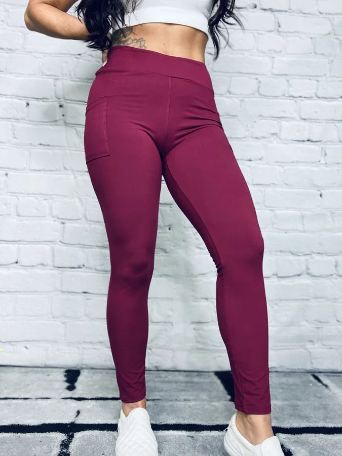 "A New Horizon" Full Length Leggings w/ Pocket - Reg/Plus (Multiple Colors)