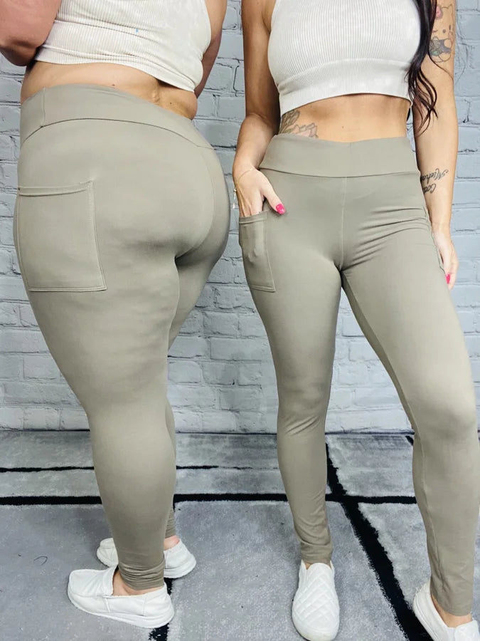 "A New Horizon" Full Length Leggings w/ Pocket - Reg/Plus (Multiple Colors)