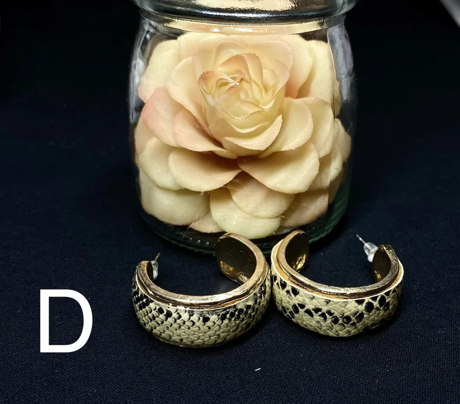 Assorted Snakeskin Earrings