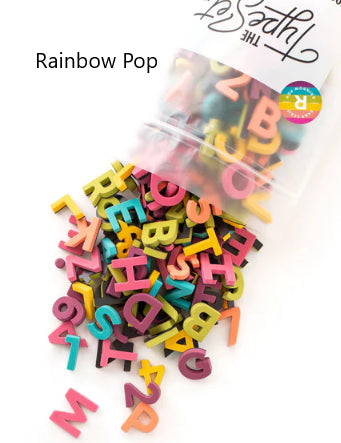 Soft Magnetic Letters 1" 200-Pieces (Multi Colors)