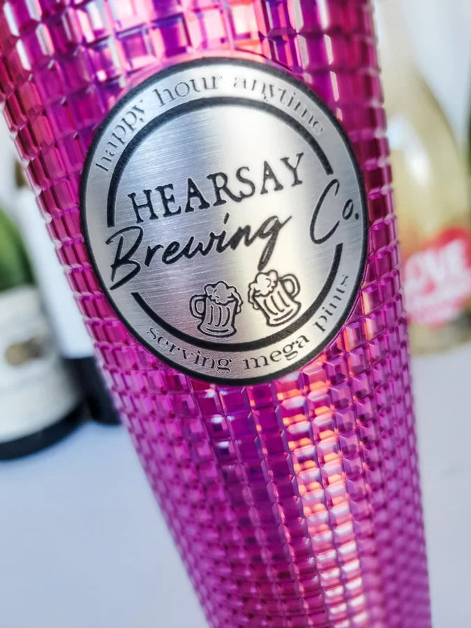 Beautifully Studded Tumblers - Hearsay Brewing Co.