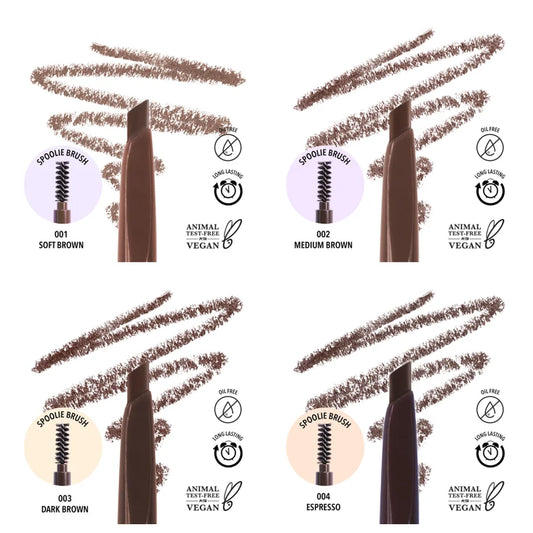 Moira Dual Brow Pencil - Brown Shades