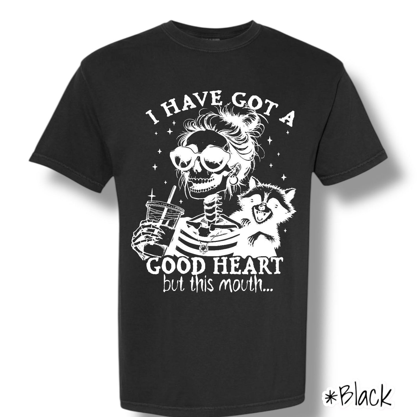 "But This Mouth" (White Ink) Front Print Only Graphic Short Sleeve