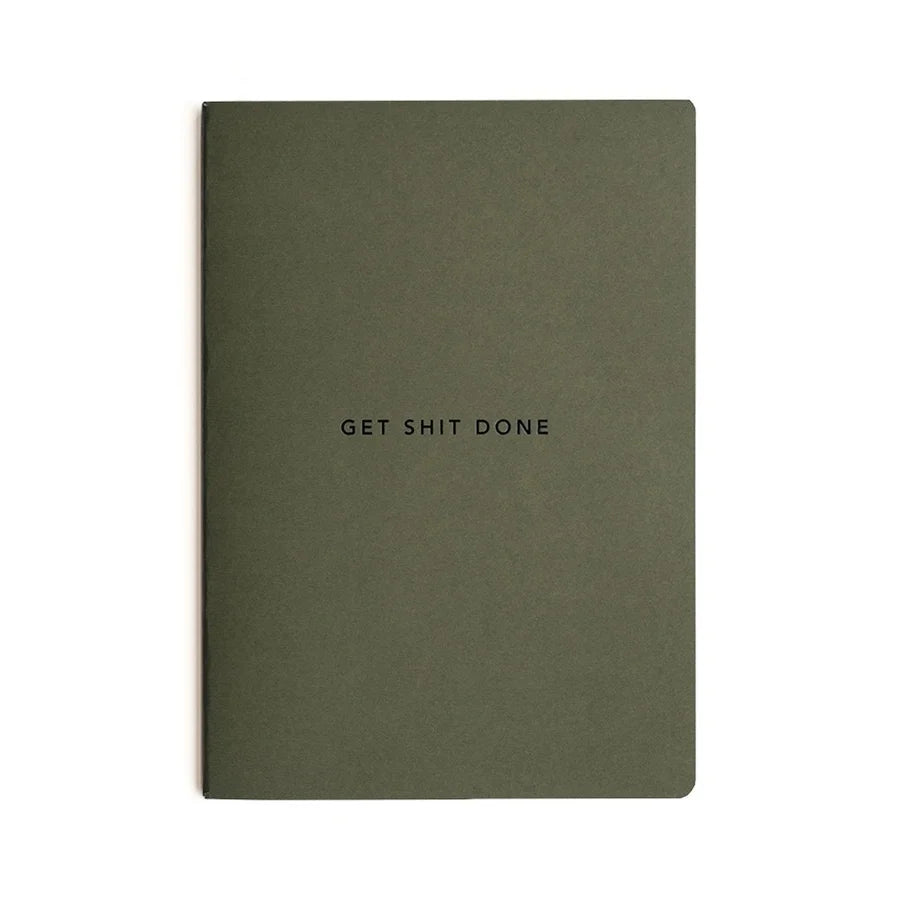 "Get S*** Done" Notebook - Olive