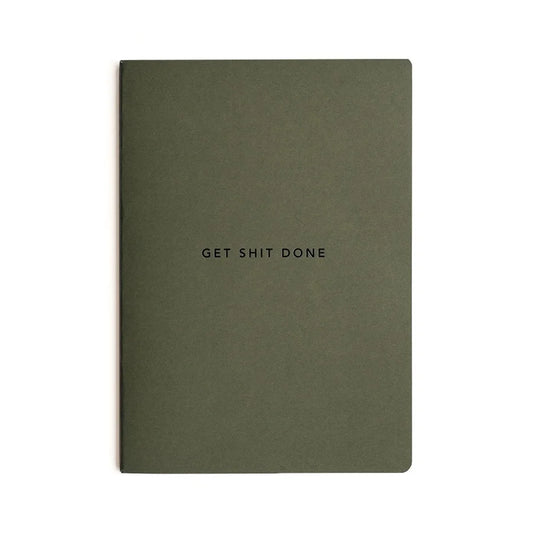 "Get S*** Done" Notebook - Olive
