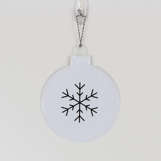 Snowflake Enamel Ornaments (Multiple Colors)