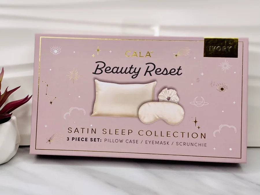 Pineapple Beauty - CALA Ivory "Beauty Reset" Satin Sleep Collection (3 Piece Set)