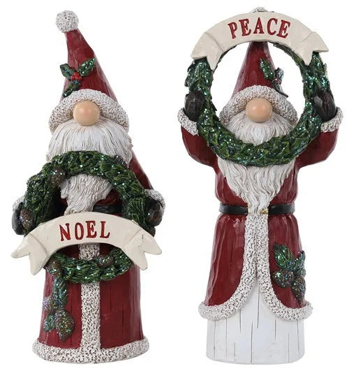 Medium Resin Santa Gnome (2 Styles)