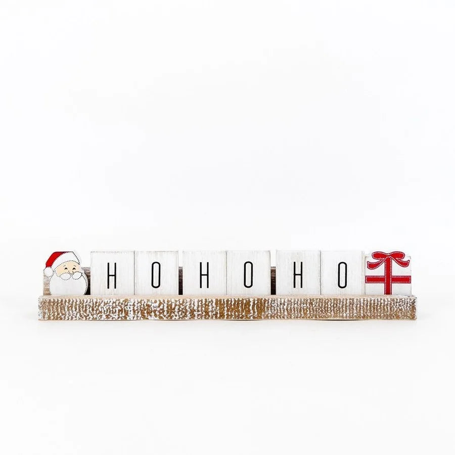 "HO HO HO" Wooden Ledgie Kit