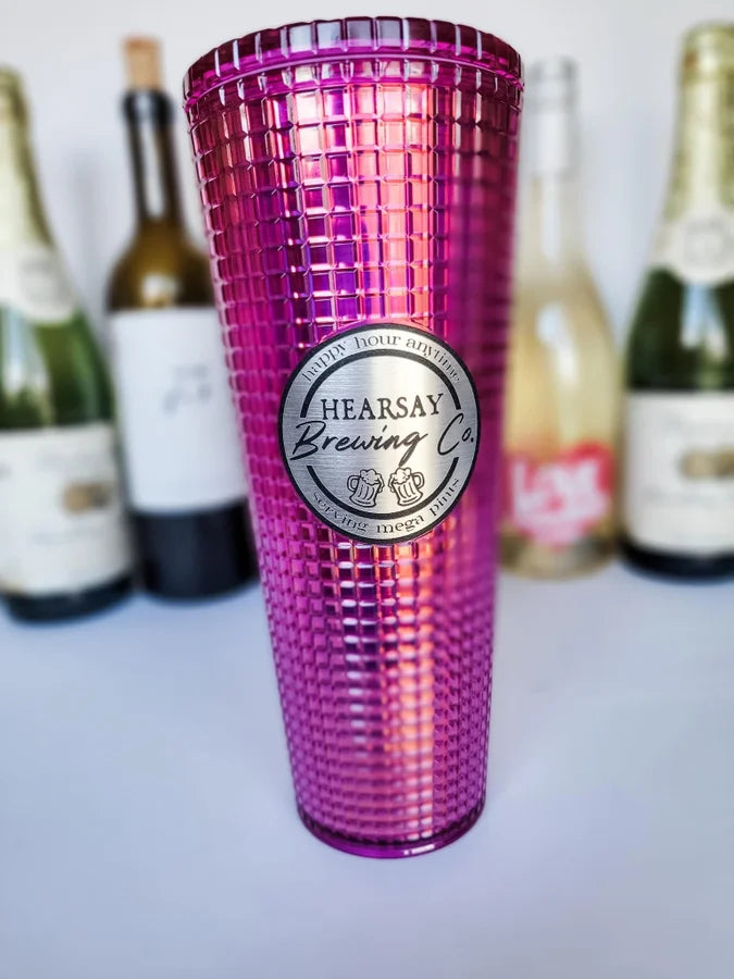 Beautifully Studded Tumblers - Hearsay Brewing Co.