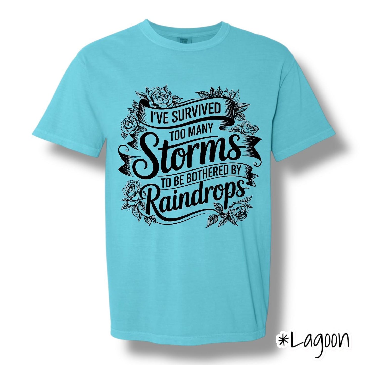 "Bothered By Raindrops" Front Print Only Graphic Short Sleeve