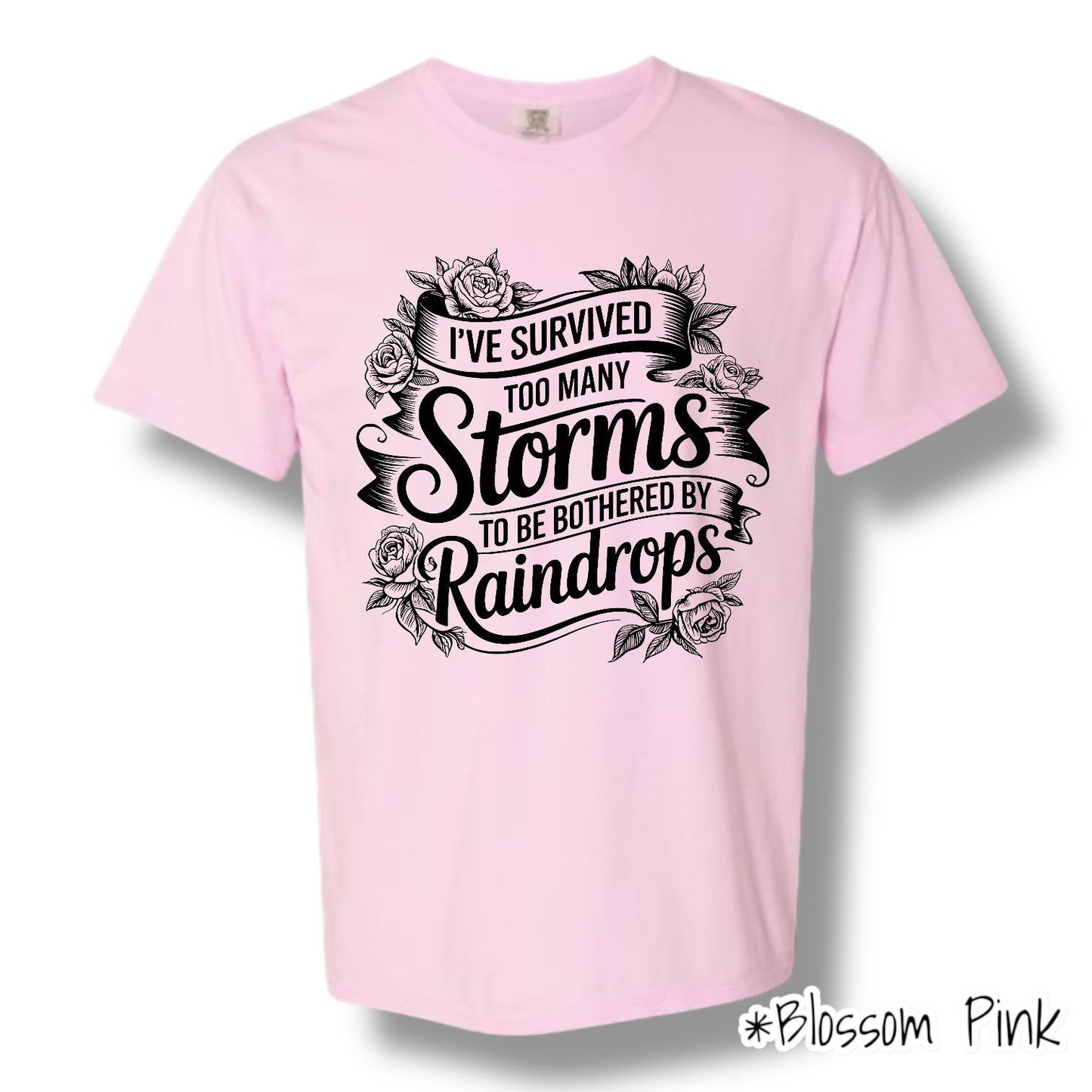 "Bothered By Raindrops" Front Print Only Graphic Short Sleeve
