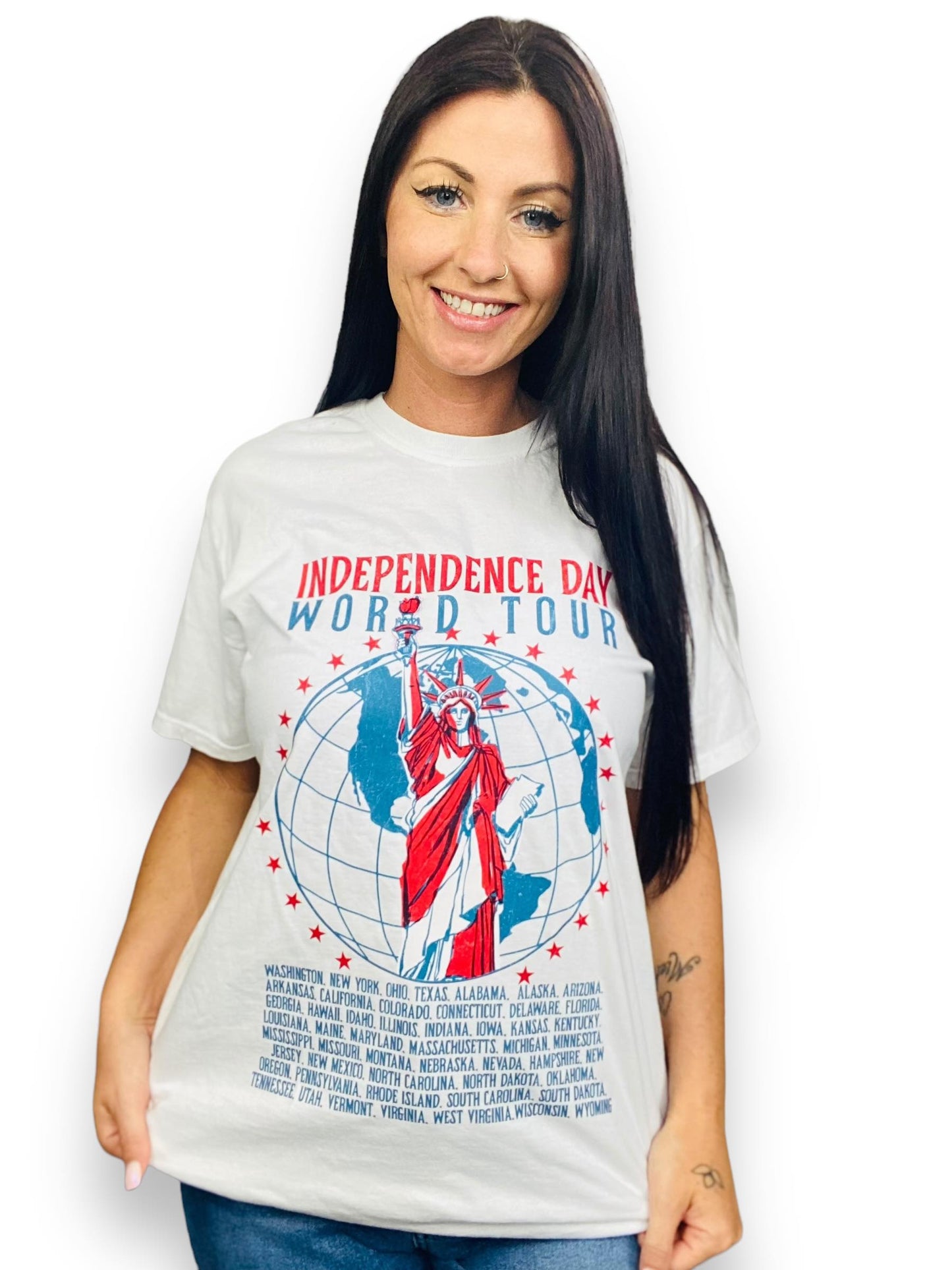 "Independence Day World Tour" UNISEX Fit Short Sleeve T Shirt