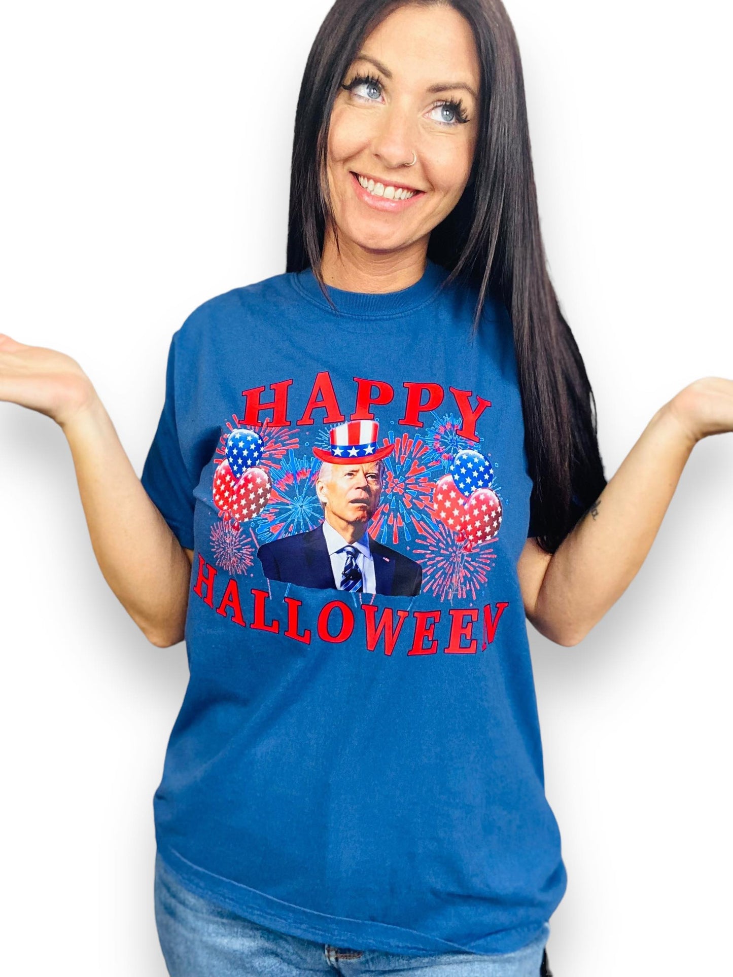 "Happy Bidenween" Short Sleeve T Shirt