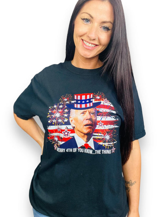 "Merry 4th of You Know" Short Sleeve T Shirt