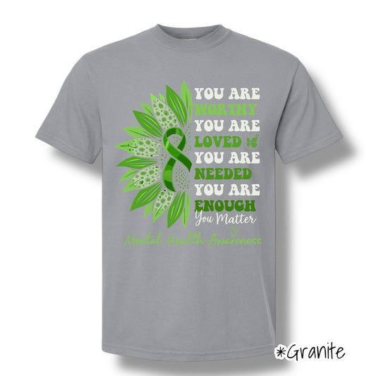 "You Are Worthy" Front Print Only Graphic Short Sleeve