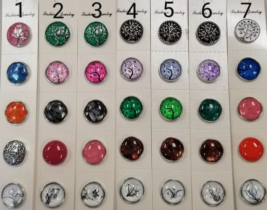 VARIED TREE & FLOWER SNAP SET