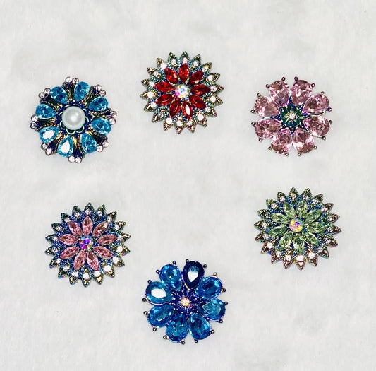 Vintage Iridescent Snap with Jewels