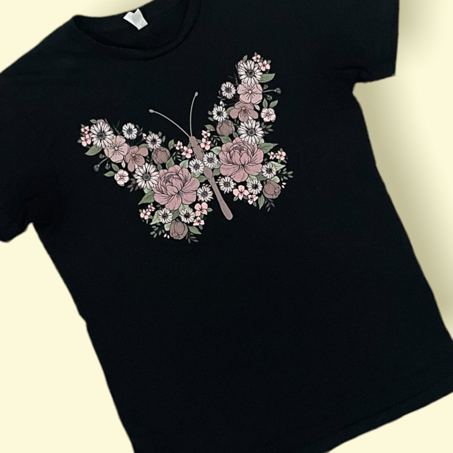 "Butterfly Blossom" Short Sleeve/Crewneck