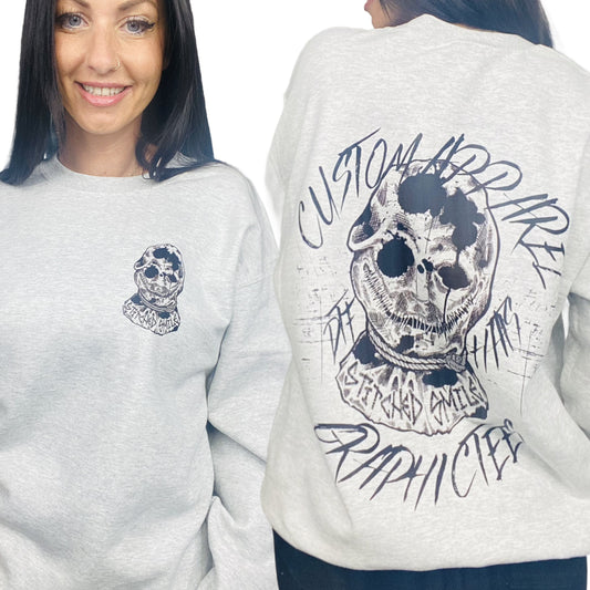 "Mask On" Stitched Smile Company Tee Crewneck Sweatshirt/Hoodie