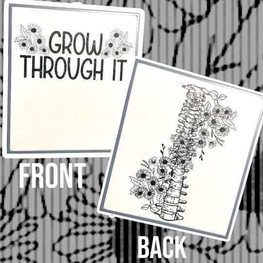 "Grow Through It" FRONT AND BACK Graphic Tee/Crewneck