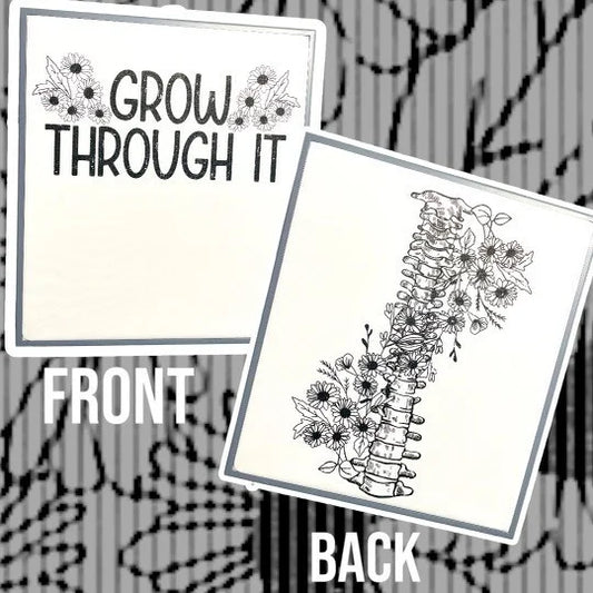 "Grow Through It" FRONT AND BACK Graphic Tee/Crewneck