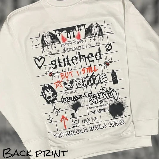 "Another Stitch in the Smile" Crewneck Sweatshirt