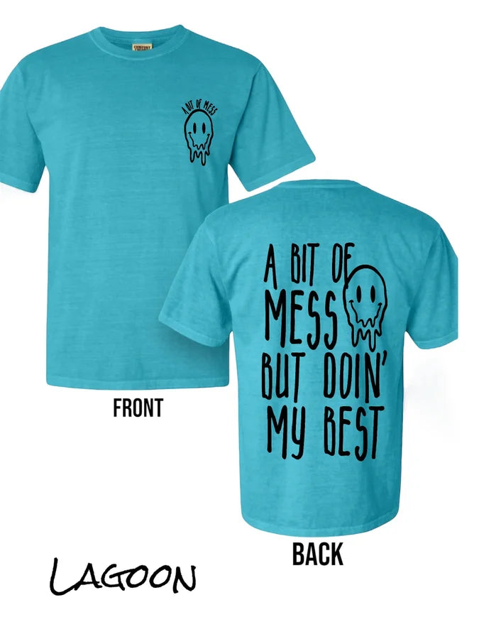 "A Bit of a Mess" (Black Ink) Short Sleeve T Shirt