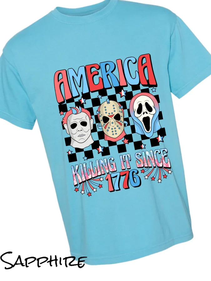 "Killing It Since 1776" UNISEX Fit Short Sleeve T Shirt