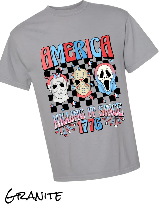 "Killing It Since 1776" UNISEX Fit Short Sleeve T Shirt