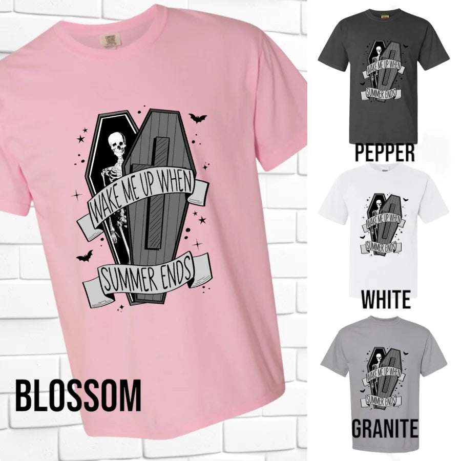 "Wake Me Up When Summer Ends" Short Sleeve T Shirt