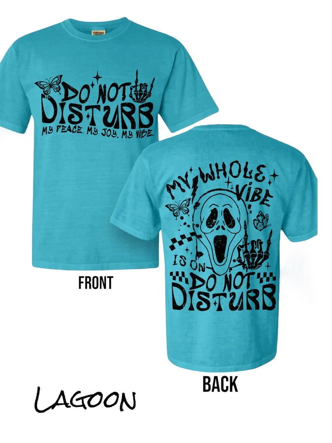 "Do Not Disturb" (BLACK/WHITE INK) Short Sleeve T Shirt