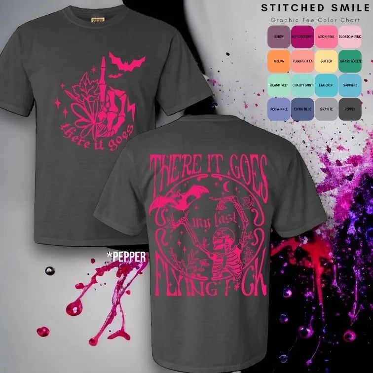 "There It Goes" (Pink Ink) Short Sleeve T Shirt