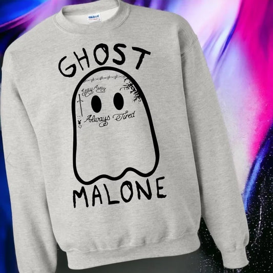 "Ghost Malone" (Front Print Only) Crewneck Sweatshirt