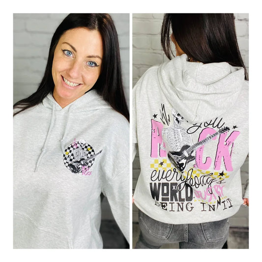 "You Rock Everybody's World" Crewneck Sweatshirt/Hoodie