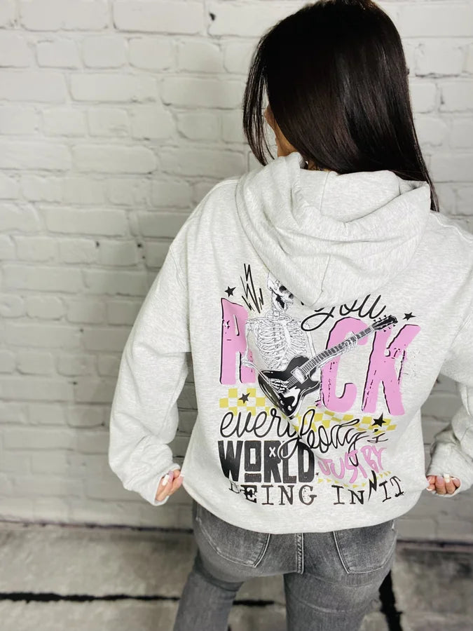 "You Rock Everybody's World" Crewneck Sweatshirt/Hoodie