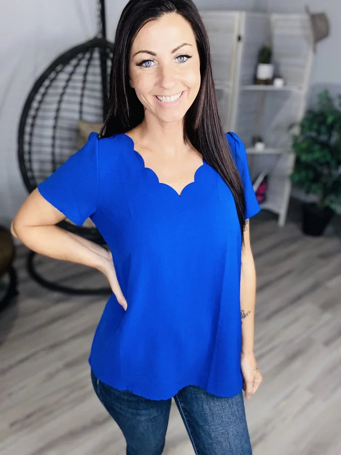 "Easy Breezy" Short Sleeve Top- Reg/Plus (3 Colors)