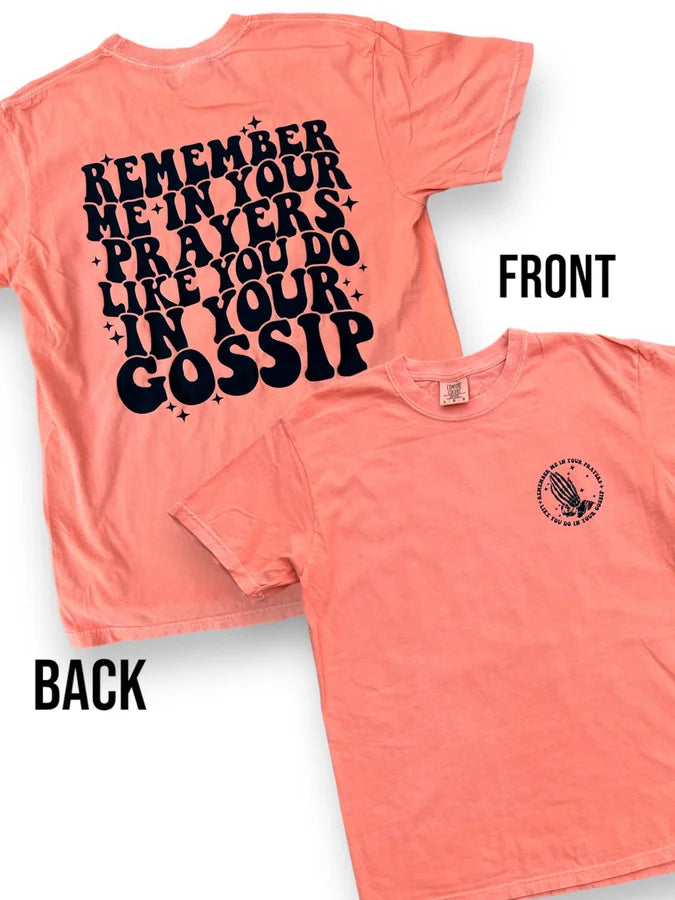 "In Your Gossip" (Black Ink) Short Sleeve T Shirt