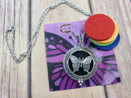 Aromatherapy Butterfly Necklace