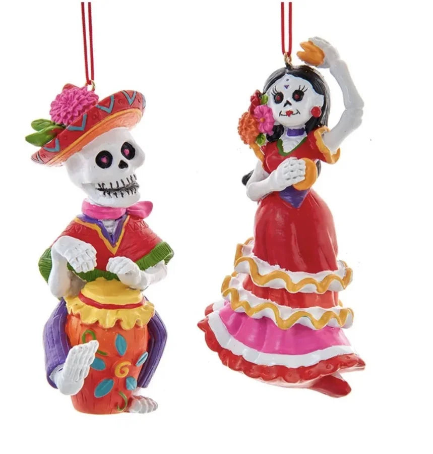 Day of the Dead Ornaments (Set of 2)