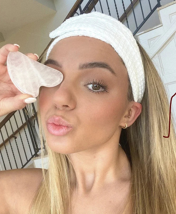 Beaut Co. Rose Quartz Gua Sha- Sculpt