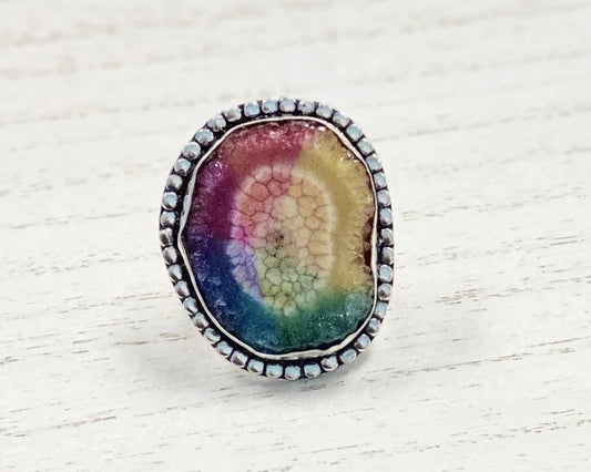 Solar Quartz - Silver Rings